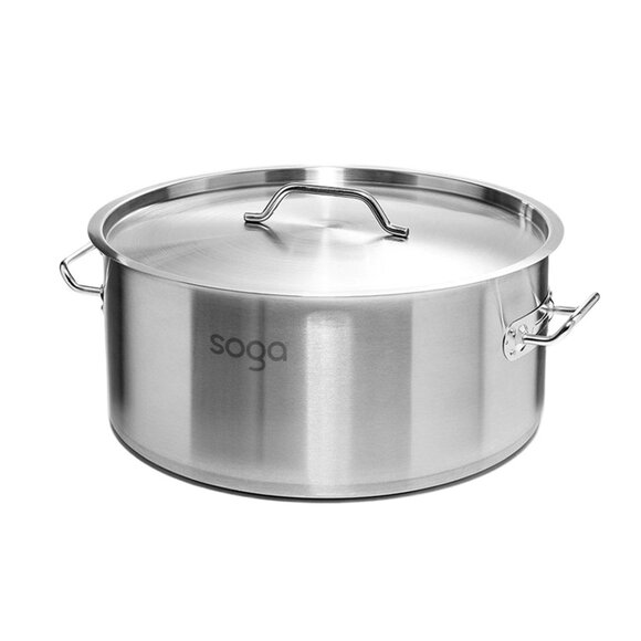 SOGA 32L Stainless Steel Stockpot – Extra-Large Heavy-Duty Cooking Pot for Soup - Picture 6 of 13